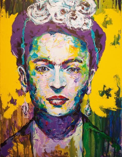 Malerei, Gemälde, Kunst, Acryl, Leinwand, Art, Abstrakt, Portrait, Frida Kahlo